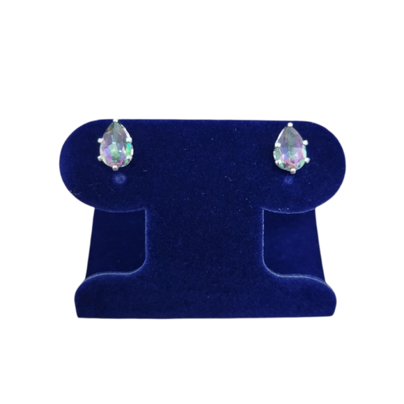 2cttw Mystic Topaz Sterling Silver Earrings - Picture 4 of 11